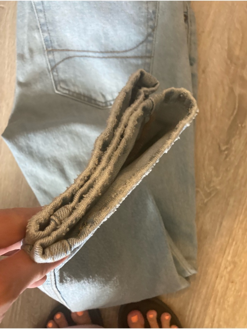 Hollister Light Blue Slim Straight Jeans - Picture 7 of 7